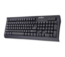 Клавиатура проводная Perfeo "HUB-BIT" Multimedia, 3 USB Station, чёрн (PF-855-HUB) /10