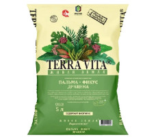 Грунт для пальм-фикус-драцена TERRA VITTA Живая земля 5 л