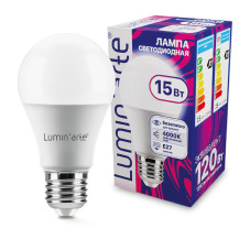 Лампа светодиодная LUMINARTE арт. LSTD-A60-15W4KE27 Лампа светодиодная LUMINARTE арт. LSTD-A60-15W4KE27