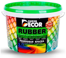 Резиновая краска №01 Ондулин зеленый 1 кг SUPER DECOR