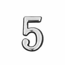 Цифра дверная "5" хром Цифра дверная "5" хром