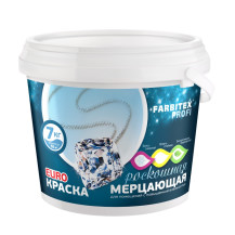 Краска акриловая влагостойкая мерцающая FARBITEX ПРОФИ 3 кг Краска акриловая влагостойкая мерцающая FARBITEX ПРОФИ 3 кг