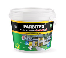 Краска акриловая фасадная Farbitex 1. 1 кг
