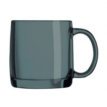 Кружка стеклянная Nordic shiny graphite 380мл арт.P9322