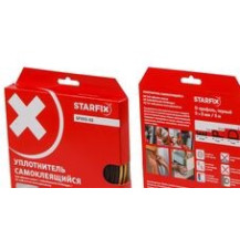 Уплотнитель D Starfix черный 9х8мм 6м арт.SF1012-03 Уплотнитель D Starfix черный 9х8мм 6м арт.SF1012-03