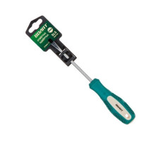 Отвертка "-" 5,0х100мм SL ВОЛАТ (шлицевая Slotted, двухкомп. рукоятка Anti-Slip)