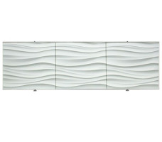 Экран под ванну PERFECTO LINEA 3D волна белая 1,5 м арт. 36-031507