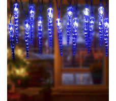 Гирлянда светодиодная "Сосульки" ЭРА ЕGNIG-IC нить 3,8 м., 20 LED синий