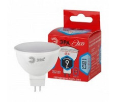 Лампа ECO LED MR16-9W-840-GU5.3 ЭРА (диод, софит, 9Вт, нейтр, GU5.3) (10/100/4000)