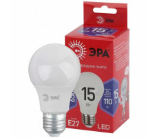 Лампа светодиодная ЭРА LED A60-15W-865-E27 R груша 15Вт холодный свет E27