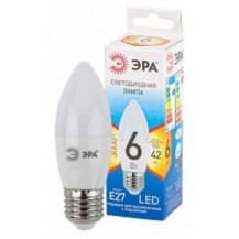 Лампа светодиодная стандарт LED B35-7W-827-E27 ЭРА QX диод. свеча, 6Вт, тепл., E27 Лампа светодиодная стандарт LED B35-7W-827-E27 ЭРА QX диод. свеча, 6Вт, тепл., E27