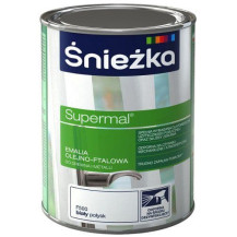 Эмаль Sniezka Supermal масляно- фталевая белая матовая (0,8 л) для окон и дверей Эмаль Sniezka Supermal масляно- фталевая белая матовая (0,8 л) для окон и дверей