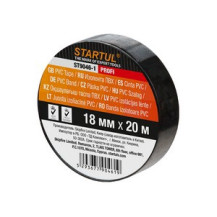 Изолента ПВХ 18ммх20м черная STARTUL PROFI (ST9046-1) (130 мкм) Изолента ПВХ 18ммх20м черная STARTUL PROFI (ST9046-1) (130 мкм)