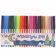 Фломастеры, 24 цвета арт. Ю33012 Фломастеры, 24 цвета арт. Ю33012