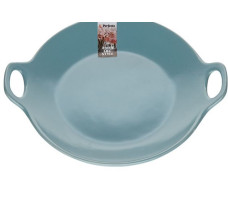 Тарелка-блюдо керамическая, 24х20.3х4.5 см, серия ASIAN, голубая, PERFECTO LINEA