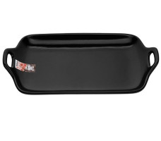 Блюдо керамическое, 29х17х4.5 см, серия ASIAN, черное, PERFECTO LINEA