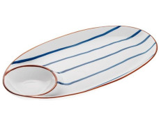 Блюдо керамическое, 33х17.5х2.8 см, серия MARINE, PERFECTO LINEA