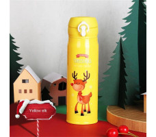 Термос из нержавеющей стали Merry Chistmas желтый 500 мл. арт. 27-225470