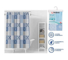 Шторка для ванной Secret калейдоскоп PERFECTO LINEA 180х180 см арт. 36-118104