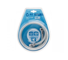 Шланг душевой AV Engineering PVC хром 150 см., 1/2" г-г арт. AVSSS-110