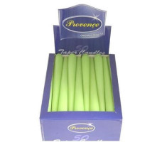 Свеча коническая Provence салатовая 24*2 см арт. 560108/74