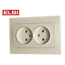 Розетка 2-я б/з, кремовый EL-BI Vega510-010330-908 Розетка 2-я б/з, кремовый EL-BI Vega510-010330-908