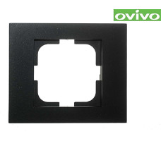 Рамка Ovivo Grano одноместная черная 400-170000-096