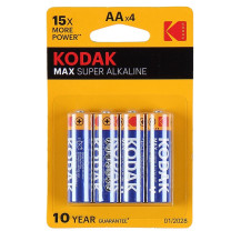 Элемент питания Kodak LR6-BL4 MAX Alkaline 4 шт. Элемент питания Kodak LR6-BL4 MAX Alkaline 4 шт.