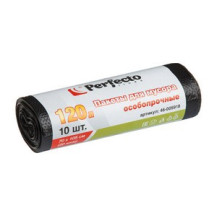 Пакеты для мусора особопрочные, 120 л, 10 шт., PERFECTO LINEA (для проф. использования в промышл. объетах и объектах с высокими требованиями к качеств Пакеты для мусора особопрочные, 120 л, 10 шт., PERFECTO LINEA (для проф. использования в промышл. объетах и объектах с высокими требованиями к качеств
