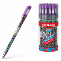 Ручка шариковая ErichKrause ColorTouch Purple Python синий