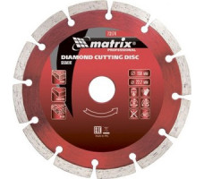 Диск алмазный, отрезной сегментный, 125 х 22,2 мм, сухая резка Matrix Professional
