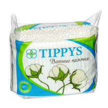 Tippys палочки ватные 300 шт. в полиэтилене Tippys палочки ватные 300 шт. в полиэтилене