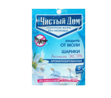 Антимоль шарики ( экстра) пакет 40гр. Чистый дом