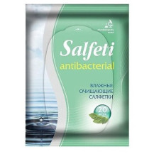 Салфетки влажные очищающие антибактериальные "Salfeti" ,20шт Салфетки влажные очищающие антибактериальные "Salfeti" ,20шт