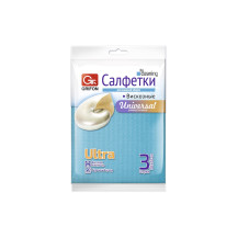 Салфетки для уборки GRIFON вискоза 30х38 см., 3 шт.