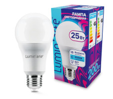 Лампа светодиодная LUMINARTE арт. LSTD-A65-25W6KE27