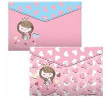 Папка-конверт ErichKrause Pastel Princess ассорти А4 4 шт. арт. 55109