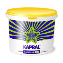 Белая матовая водно-дисперсионная краска для фасадов Kapral E 20 7,5кг Белая матовая водно-дисперсионная краска для фасадов Kapral E 20 7,5кг