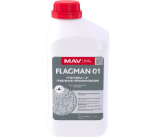 Грунтовка FLAGMAN 01 глубокого проникновения (ВД-АК-01) бесцветная 1 л (1,0 кг)