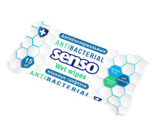Салфетки влажные Senso antibacterial 15 шт.