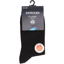 Носки мужские DiWaRi CLASSIC, р.27, 007 черный Носки мужские DiWaRi CLASSIC, р.27, 007 черный
