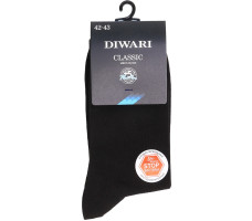 Носки мужские DiWaRi CLASSIC, р.27, 007 черный