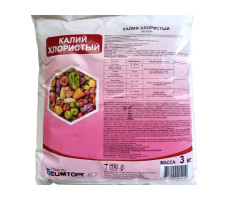 Удобрение минеральное "Калий хлористый" 3 кг.