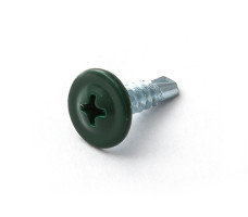 Саморез с п/ш, сверло 4.2х16 RAL6005