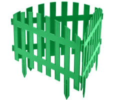 Забор декоративный RENESSANS №2, 3,1х0,35 м, зеленый, GARDENPLAST