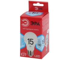Лампочка светодиодная груша, ЭРА LED A60-15W-840-E27 R