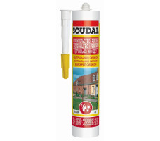 Силикон нейтральный "Soudal" СТРОИТЕЛЬСТВО РЕМОНТ белый 280 мл