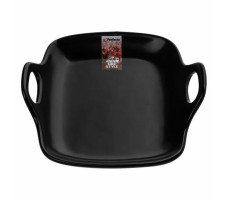 Тарелка-блюдо керамическая, 19х18.5х4.7 см, серия ASIAN, черная, PERFECTO LINEA