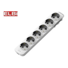 Колодка EL-BI Myra 6 гн с/з белая арт. 527-010200-601