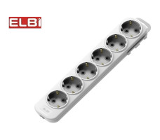 Колодка EL-BI Myra 6 гн с/з белая арт. 527-010200-601